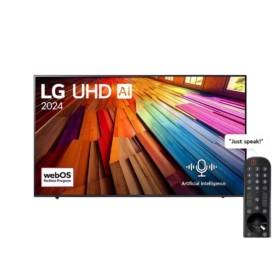 LG 75 Inch UHD UT80 4K Smart TV AI Magic remote HDR10 webOS24, 2024 | LGTV75UT80006LA