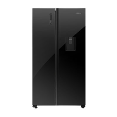 Hisense 508L Side by Side Refrigerator Black Glass | 67WSBG