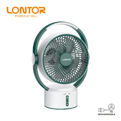 Lontor 9 Inch Mini Rechargeable Fan | CTL-MF018-9